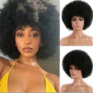 Natural Black Curly Hair Wig
